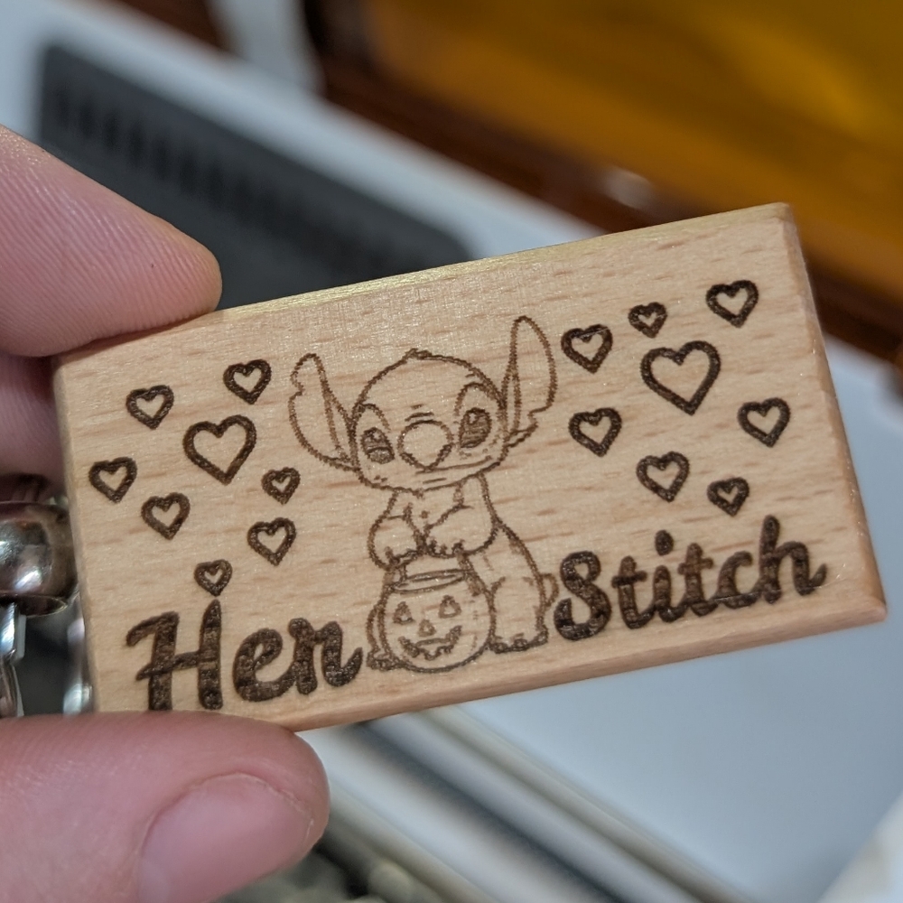 Custom Wood Keychain - Picture 2 of 3